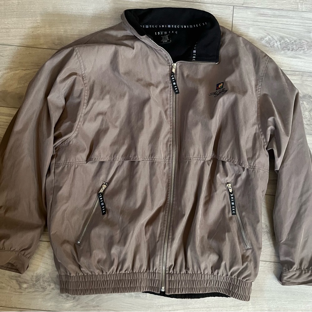 Men’s TEC SDI windbreaker jacket in beige/brown Size XXL
